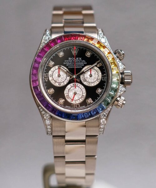 นาฬิกามือสอง Rolex Cosmograph Daytona Rainbow 18K White Gold