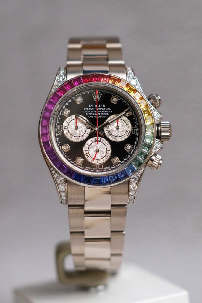 นาฬิกามือสอง Rolex Cosmograph Daytona Rainbow 18K White Gold