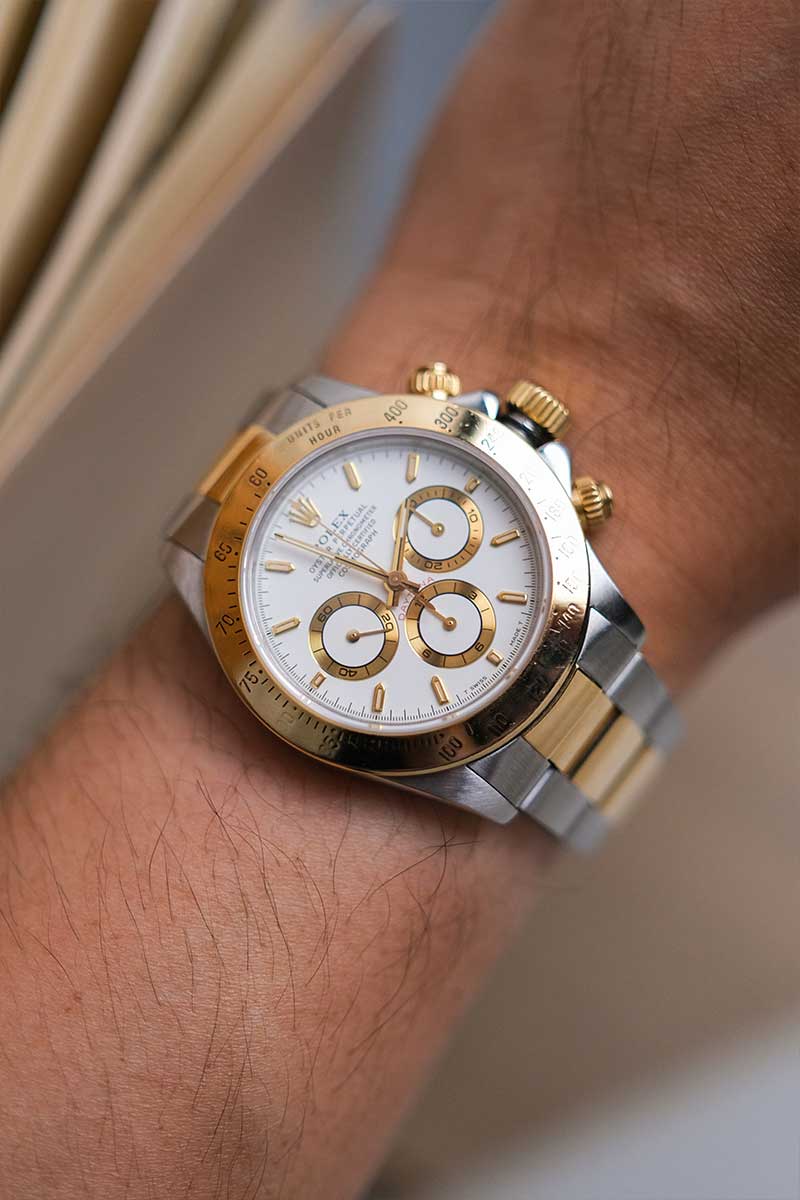 นาฬิกามือสอง Rolex Cosmograph Daytona Zenith Two-Tone 16523