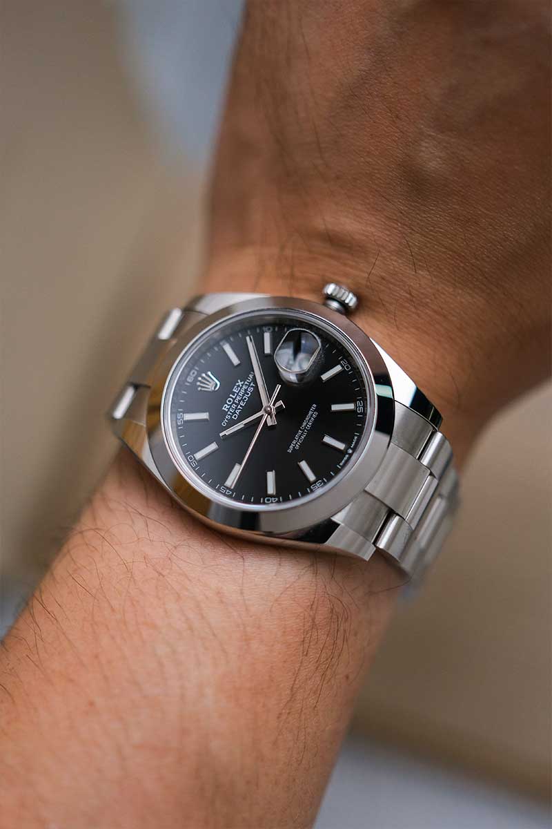 นาฬิกามือสอง Rolex Datejust 41 Black Dial Oyster 126300-0011