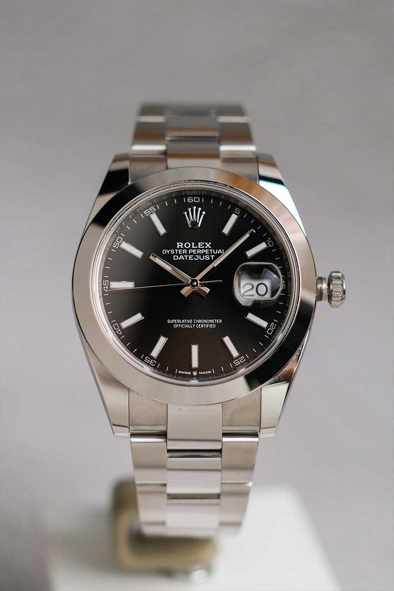 รับซื้อนาฬิกา Rolex Datejust 41 Black Dial Oyster 126300-0011