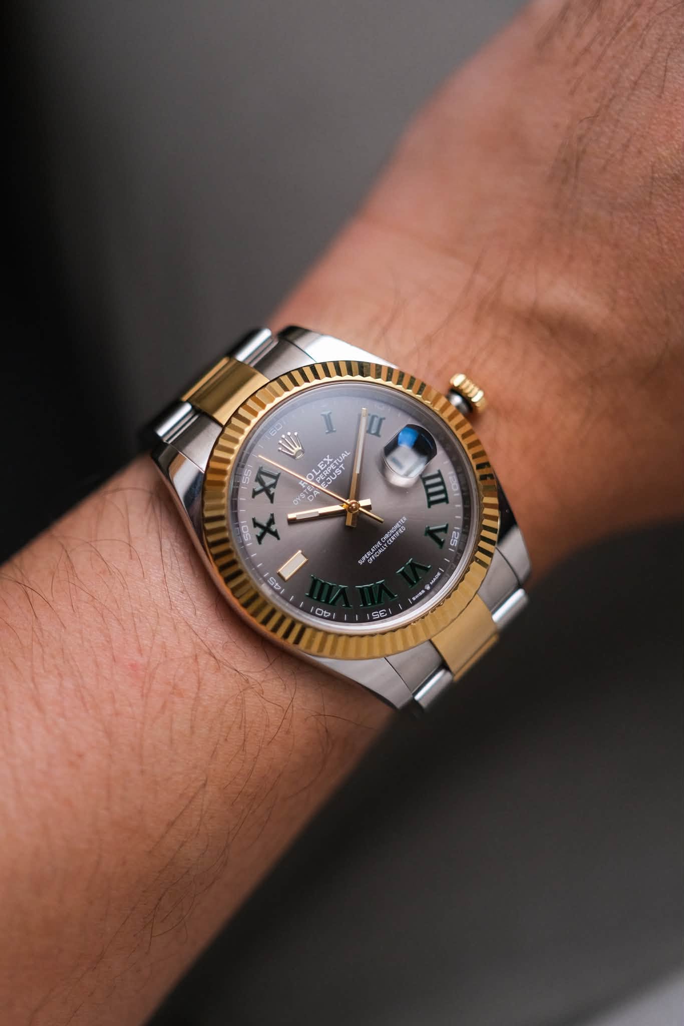 ขายนาฬิกา Rolex Datejust 41 Wimbledon 2 Tone 126333