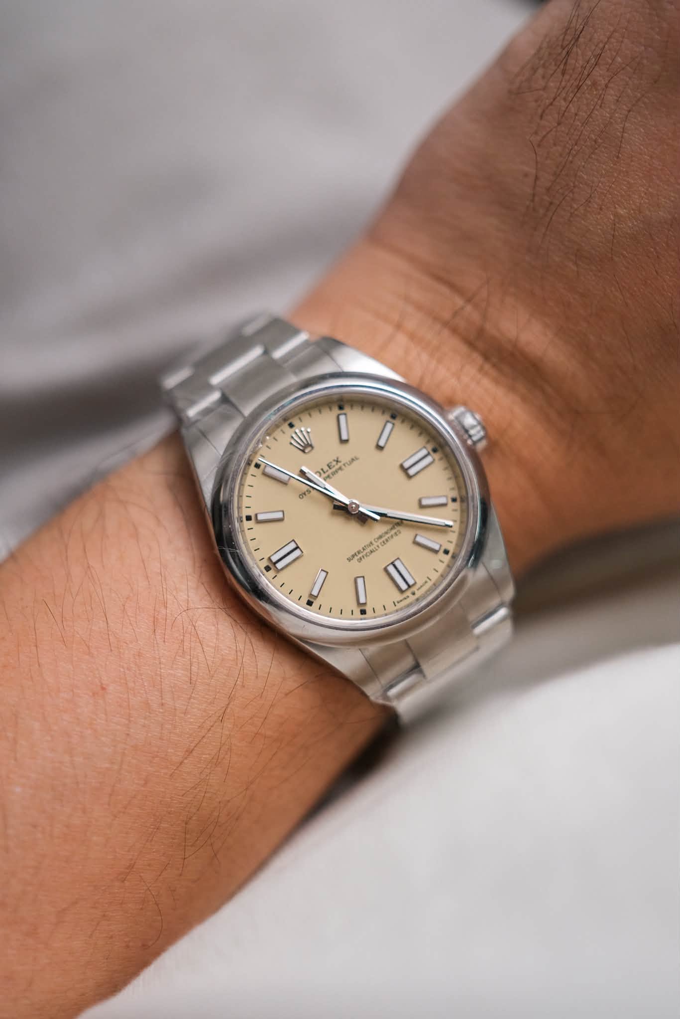 Rolex Oyster Perpetual 41 Beige Dial 134300 (5)