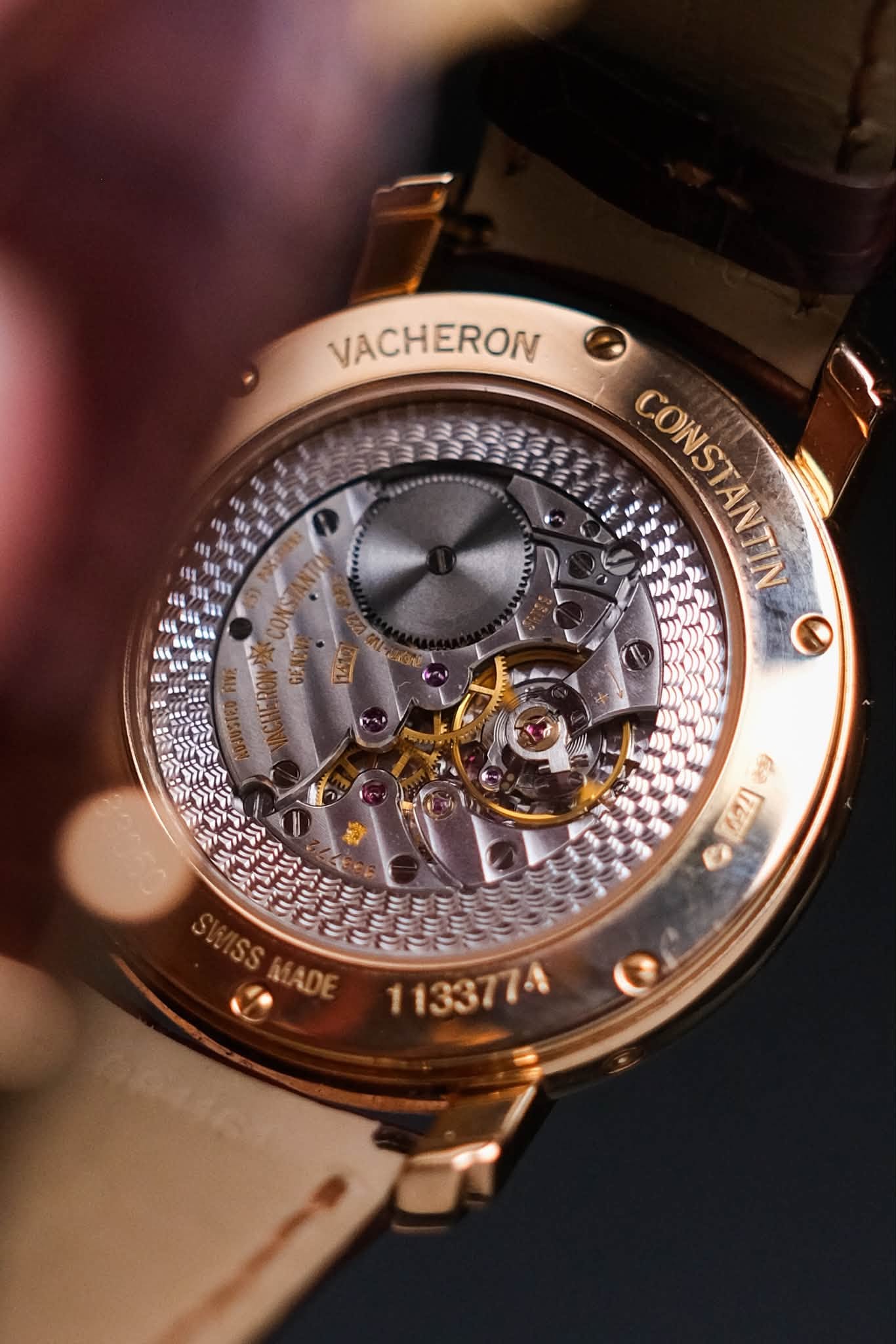 รับซื้อนาฬิกา Vacheron Constantin Malte Moon Phase 18K Rose Gold 83050000R-9285