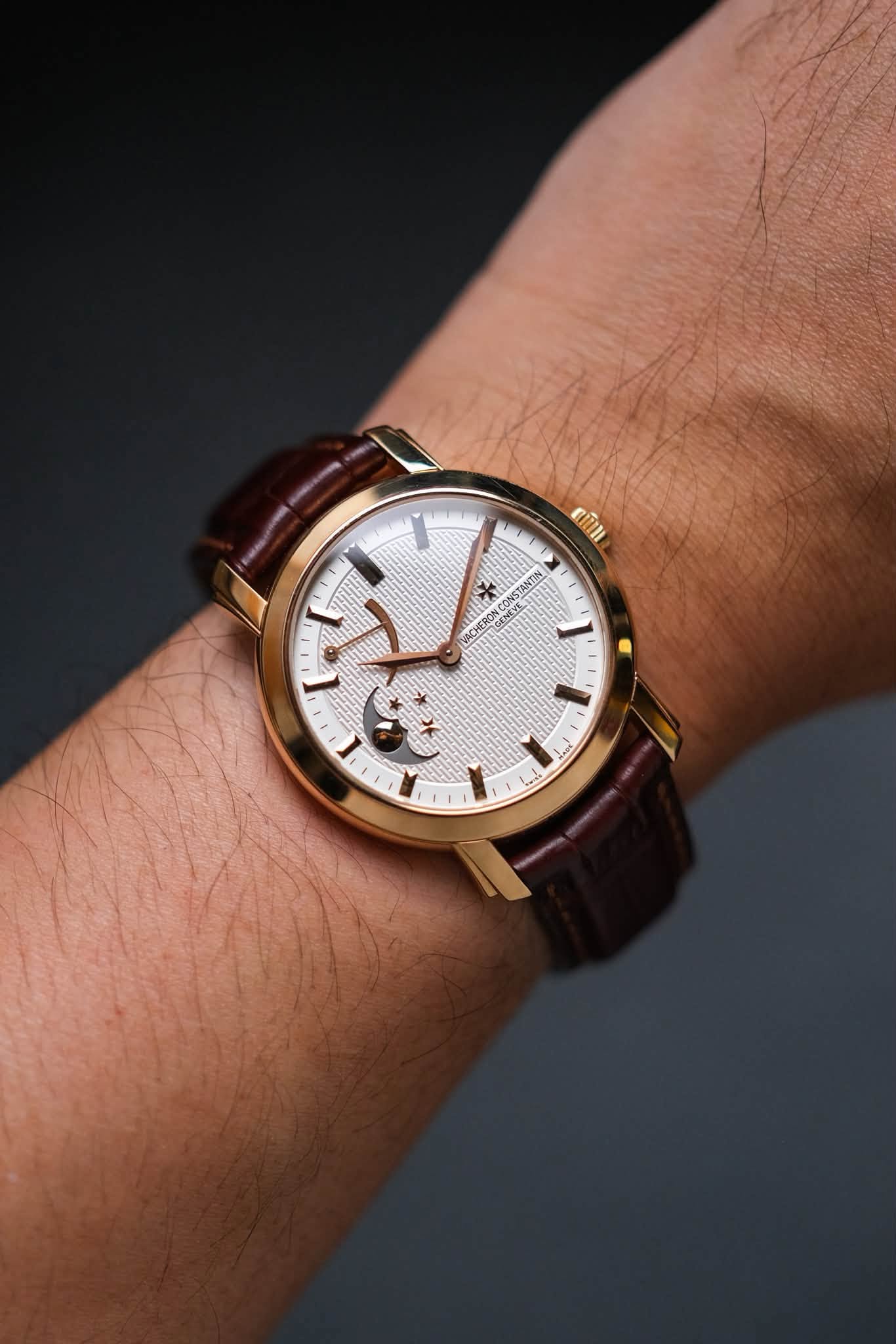 ขายนาฬิกา Vacheron Constantin Malte Moon Phase 18K Rose Gold 83050000R-9285