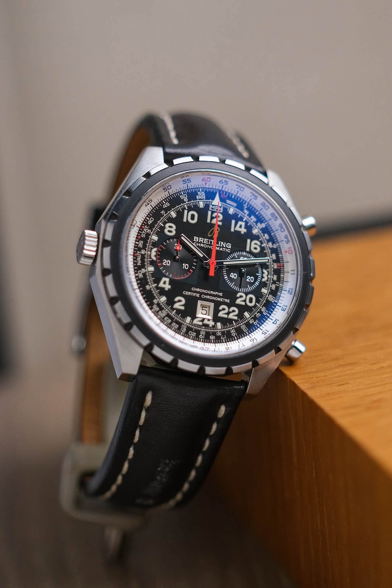 นาฬิกามือสอง Breitling Chrono-Matic 24H A22360 มีสายเหล็ก