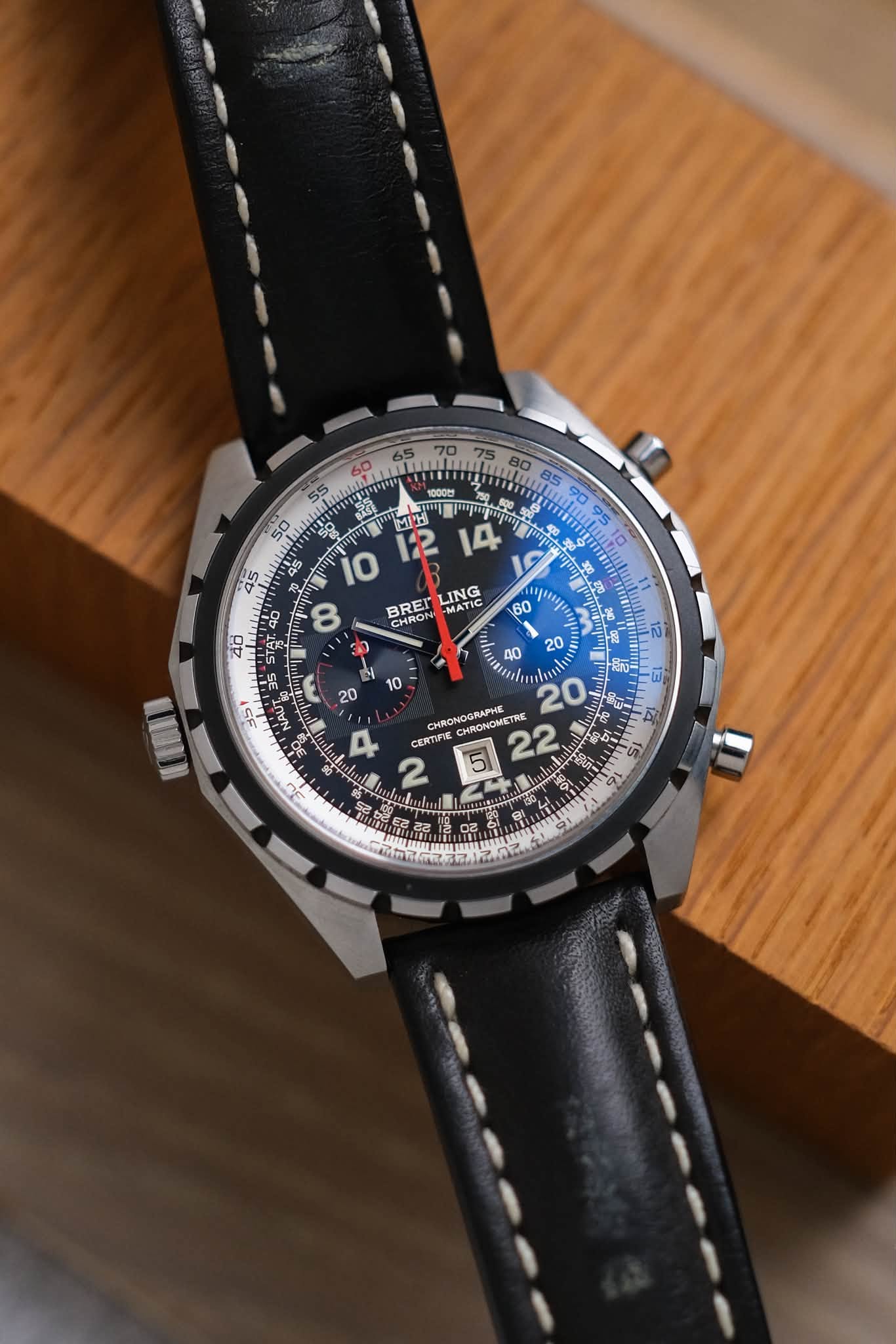 ร้านนาฬิกา Breitling Chrono-Matic 24H A22360 มีสายเหล็ก