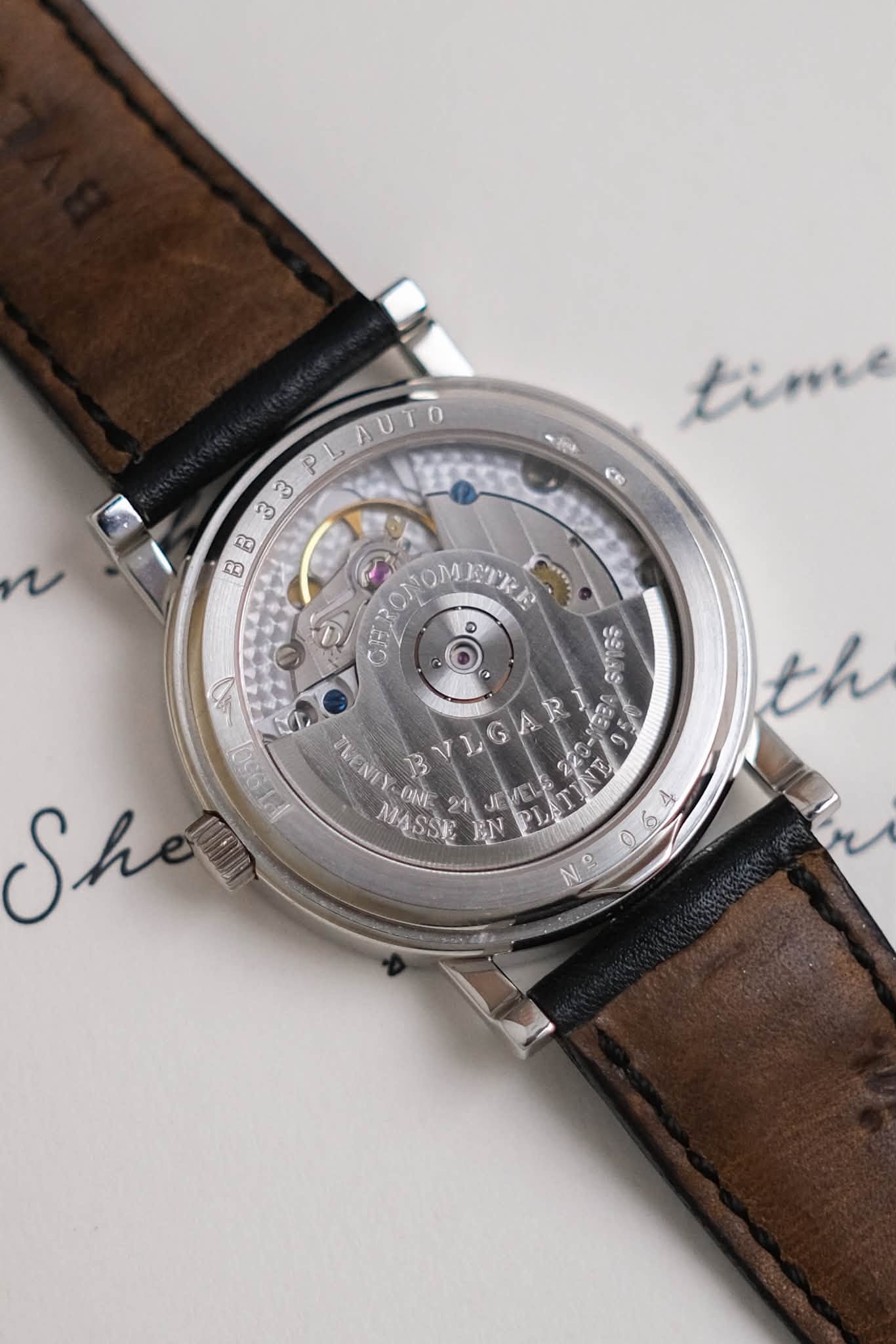 ขายนาฬิกา Bvlgari Bvlgari Platinum 950 Automatic
