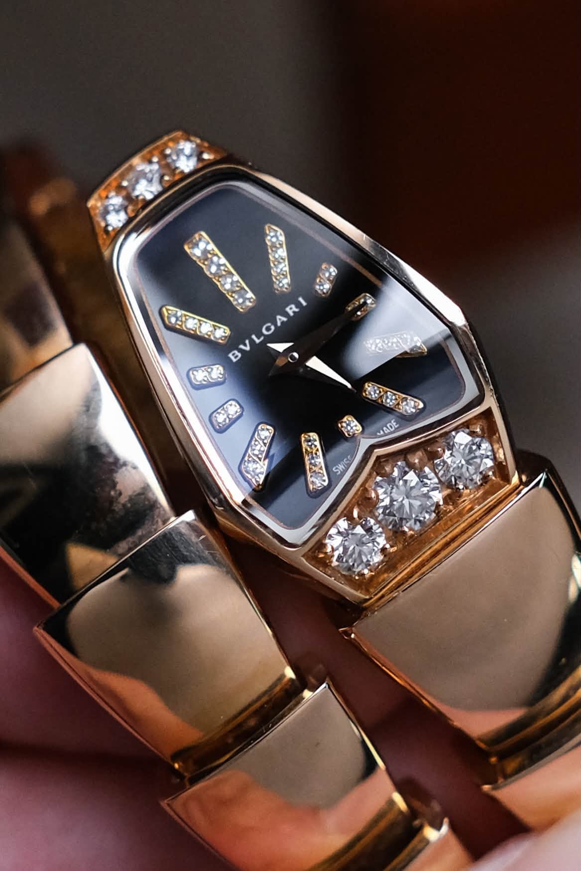 Bvlgari Serpenti Full 18K Rose Gold Diamond SP P 26 G (3)