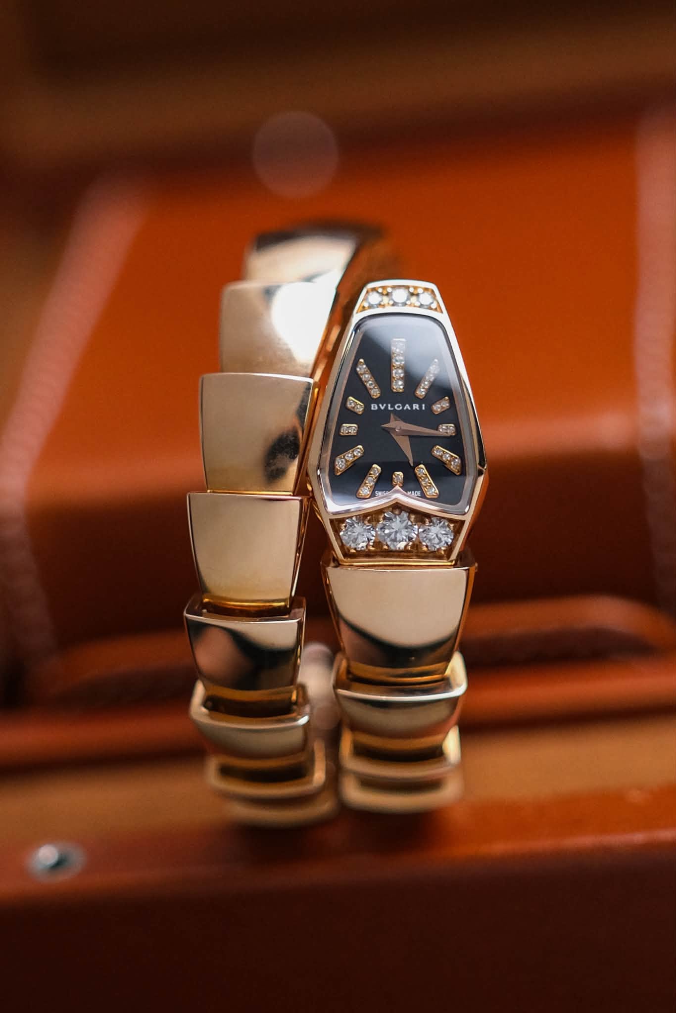 Bvlgari Serpenti Full 18K Rose Gold Diamond SP P 26 G (4)