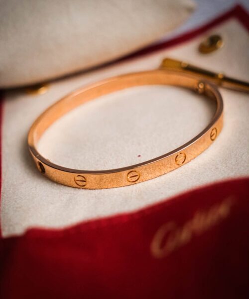Cartier LOVE Bracelet 18K Rose Gold รุ่นหนา (Size 19)