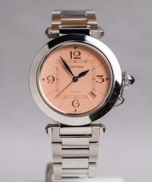 ร้านนาฬิกา Cartier Pasha de Cartier Stainless Steel Salmon Dial WSPA0040