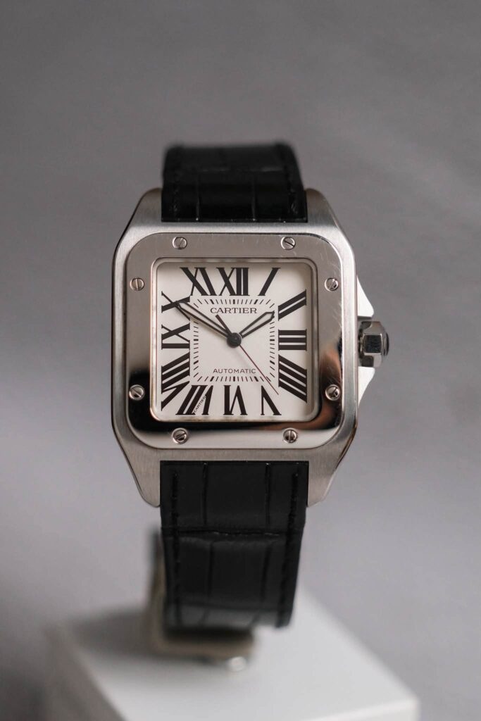 รับซื้อนาฬิกา Cartier Santos 100 XL Steel