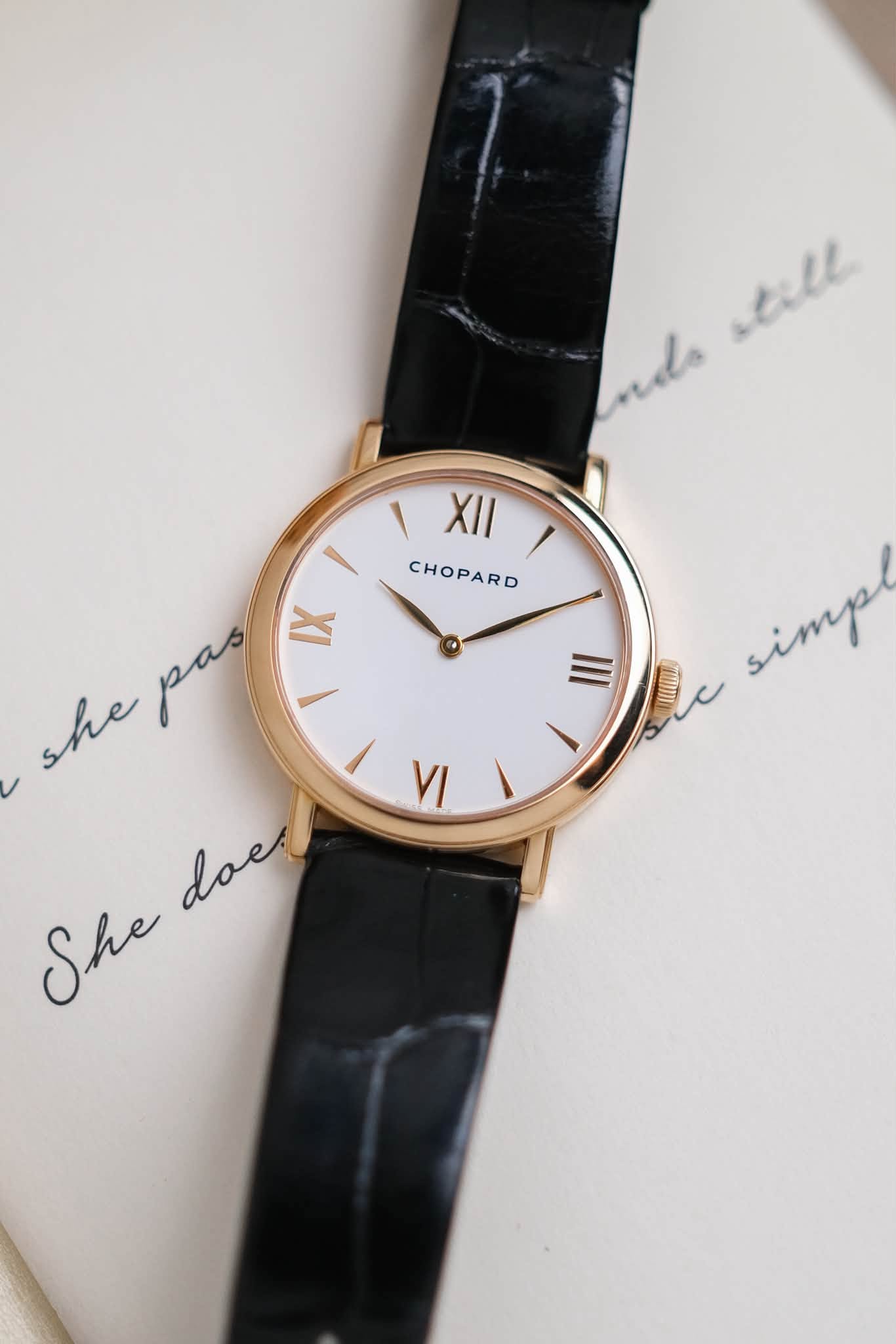 รับซื้อนาฬิกา Chopard Classic 18K Rose Gold