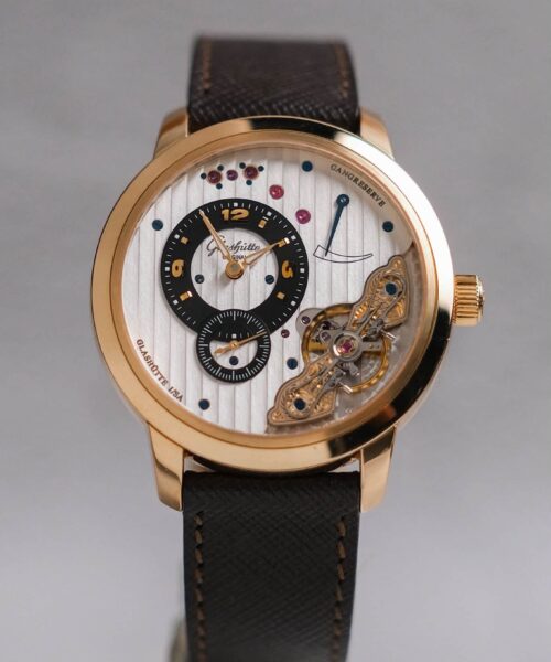 ร้านนาฬิกา Glashütte Original PanoInverse XL 18K Rose Gold 66-01-01-01-05