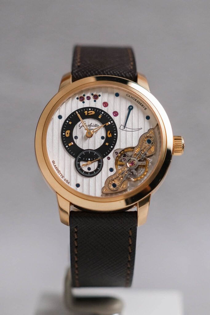 ร้านนาฬิกา Glashütte Original PanoInverse XL 18K Rose Gold 66-01-01-01-05