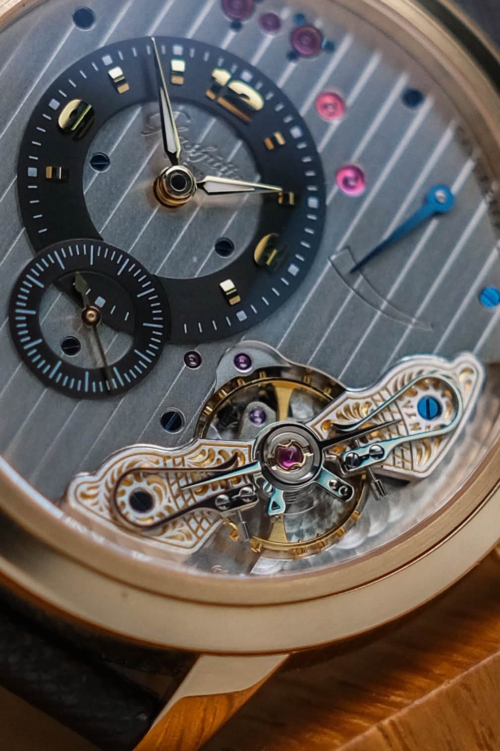 นาฬิกา Glashütte Original PanoInverse XL 18K Rose Gold 66-01-01-01-05