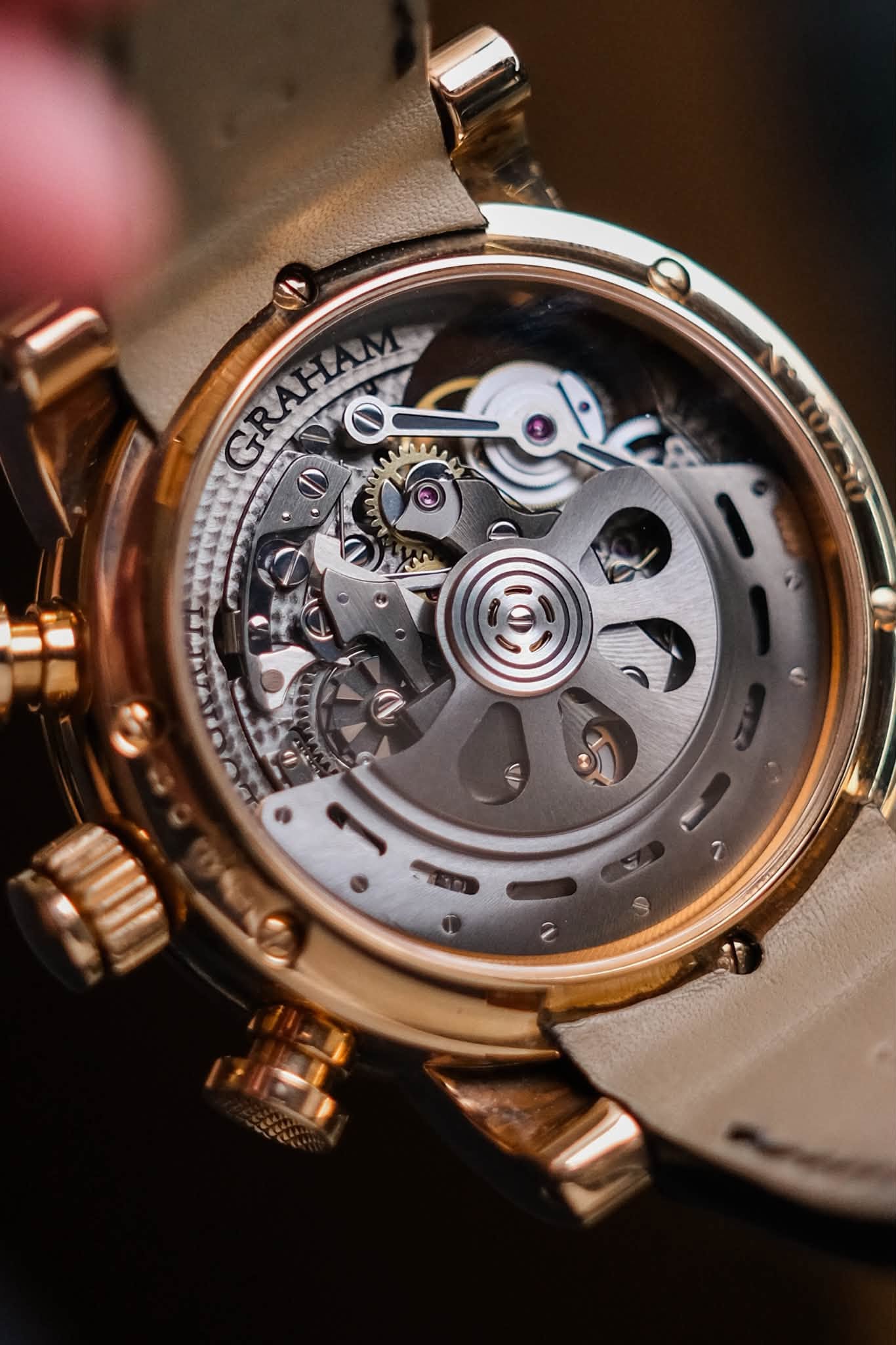 รับซื้อนาฬิกา Graham Tourbillograph Woodcote 18K Rose Gold Limited Edition 2TWAE.B02A