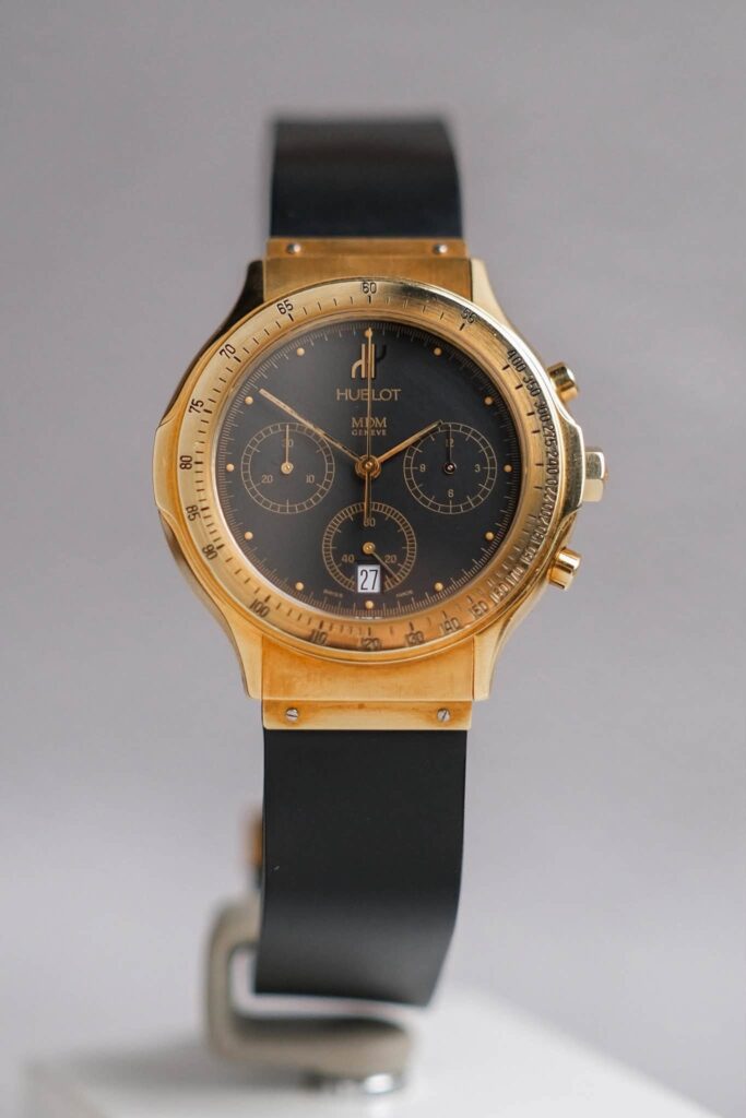 ร้านนาฬิกา Hublot MDM Chronograph 18K Yellow Gold Vintage 1620