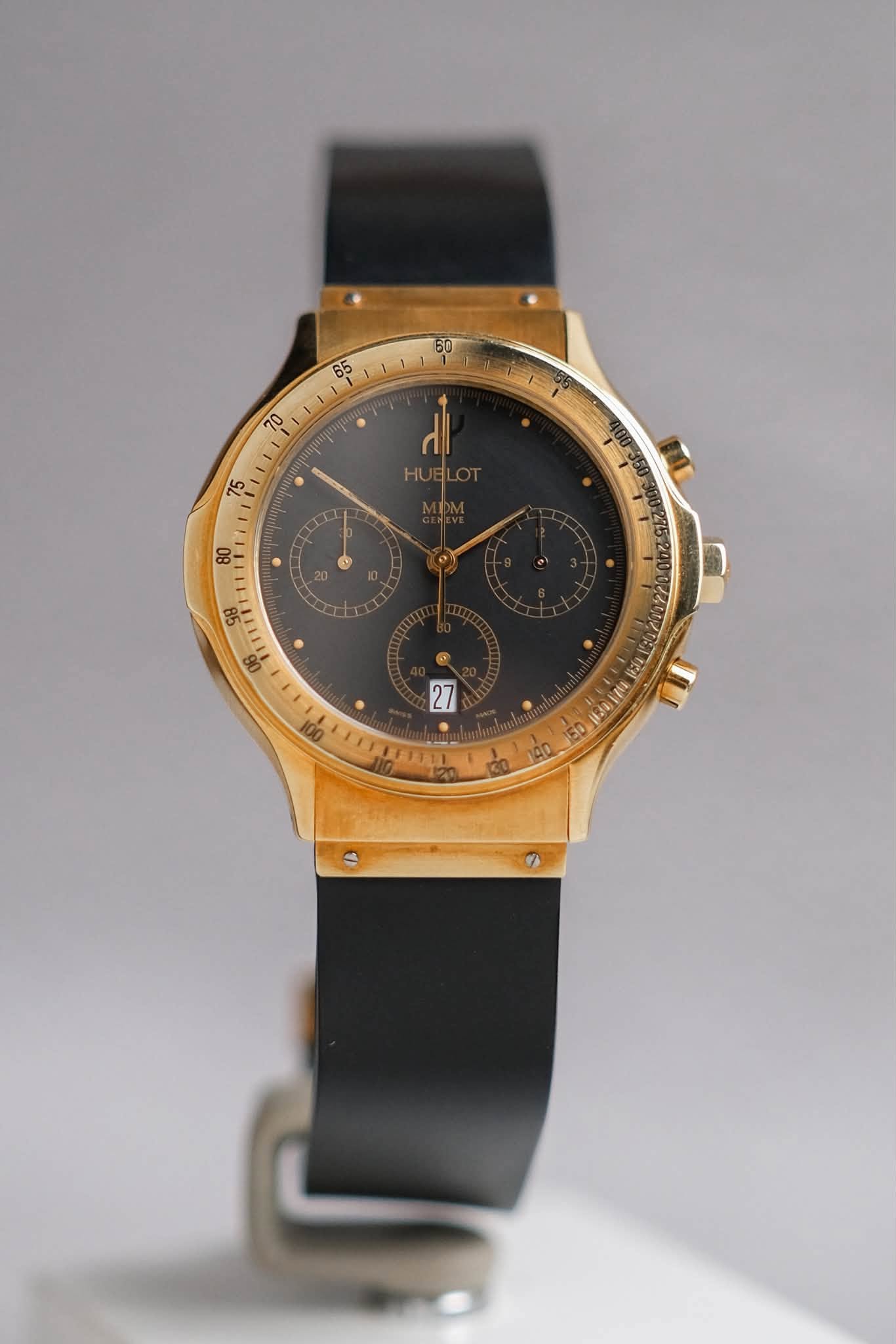 ร้านนาฬิกา Hublot MDM Chronograph 18K Yellow Gold Vintage 1620