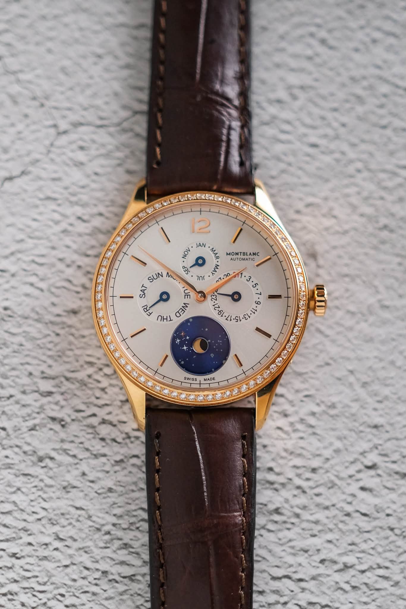 ร้านนาฬิกา Montblanc Heritage Chronométrie Quantième Annuel Vasco da Gama Diamonds Limited Edition 113355