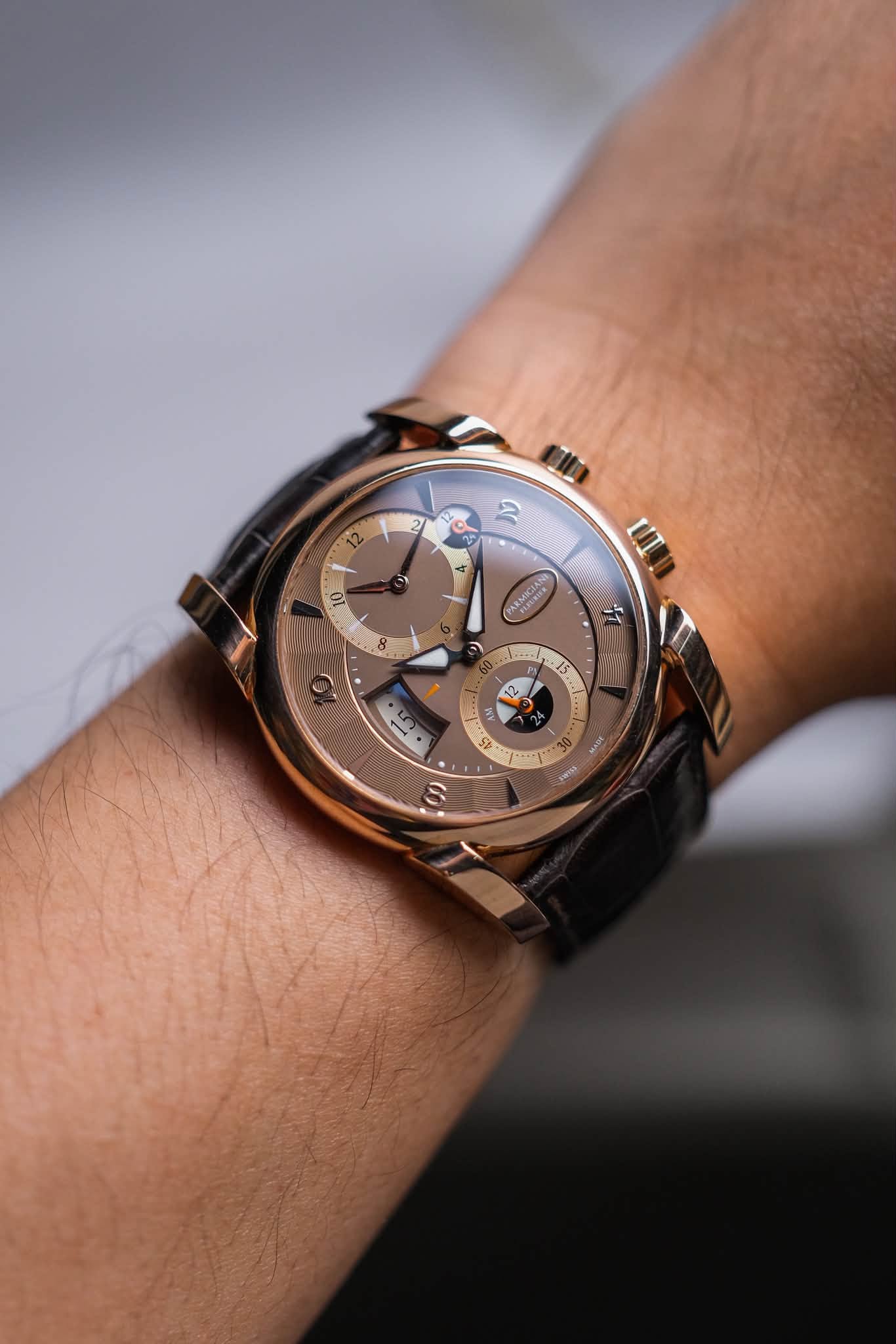 ขายนาฬิกา Parmigiani Fleurier Tonda Hémisphères 18K Rose Gold PF600217-01