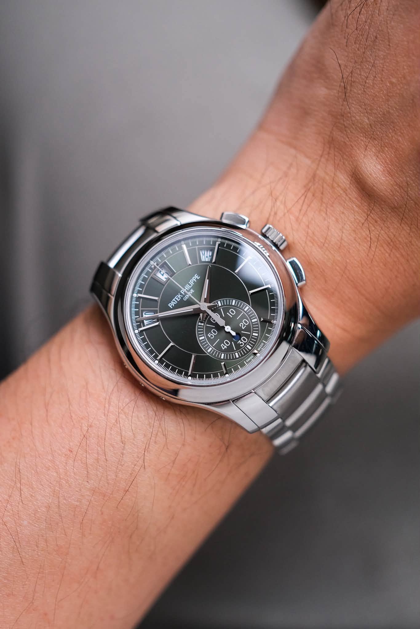 ร้านนาฬิกา Patek Philippe Annual Calendar Chronograph Stainless Steel 59051A-001