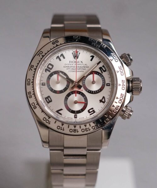 ร้านนาฬิกา Rolex Cosmograph Daytona 18K White Gold Racing Dial 116509