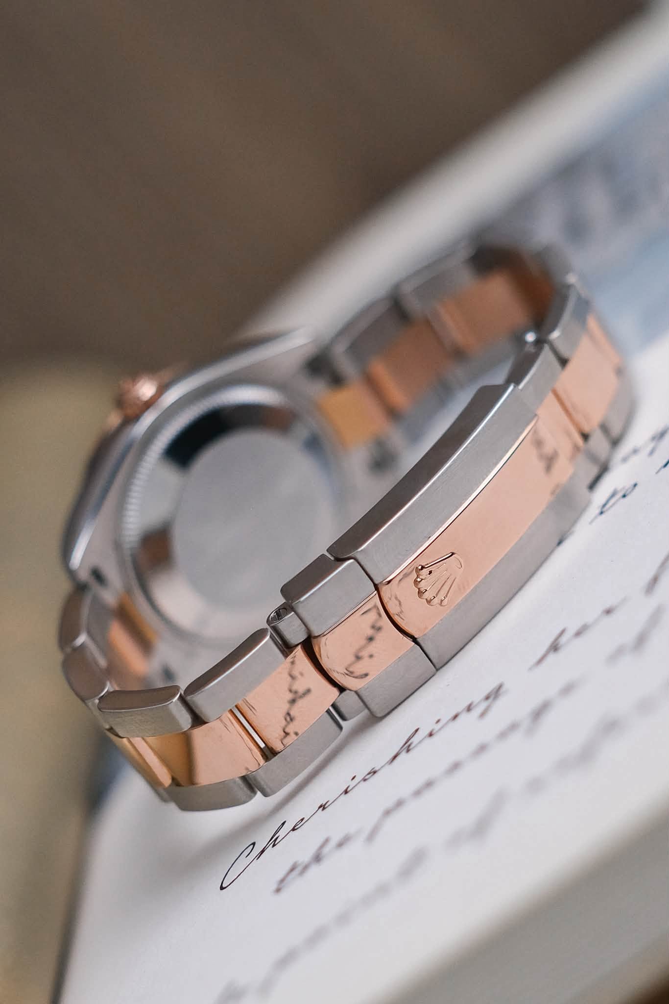 รับซื้อนาฬิกา Rolex Datejust 31 Stainless Steel & 18K Everose Gold Diamond Bezel 178341