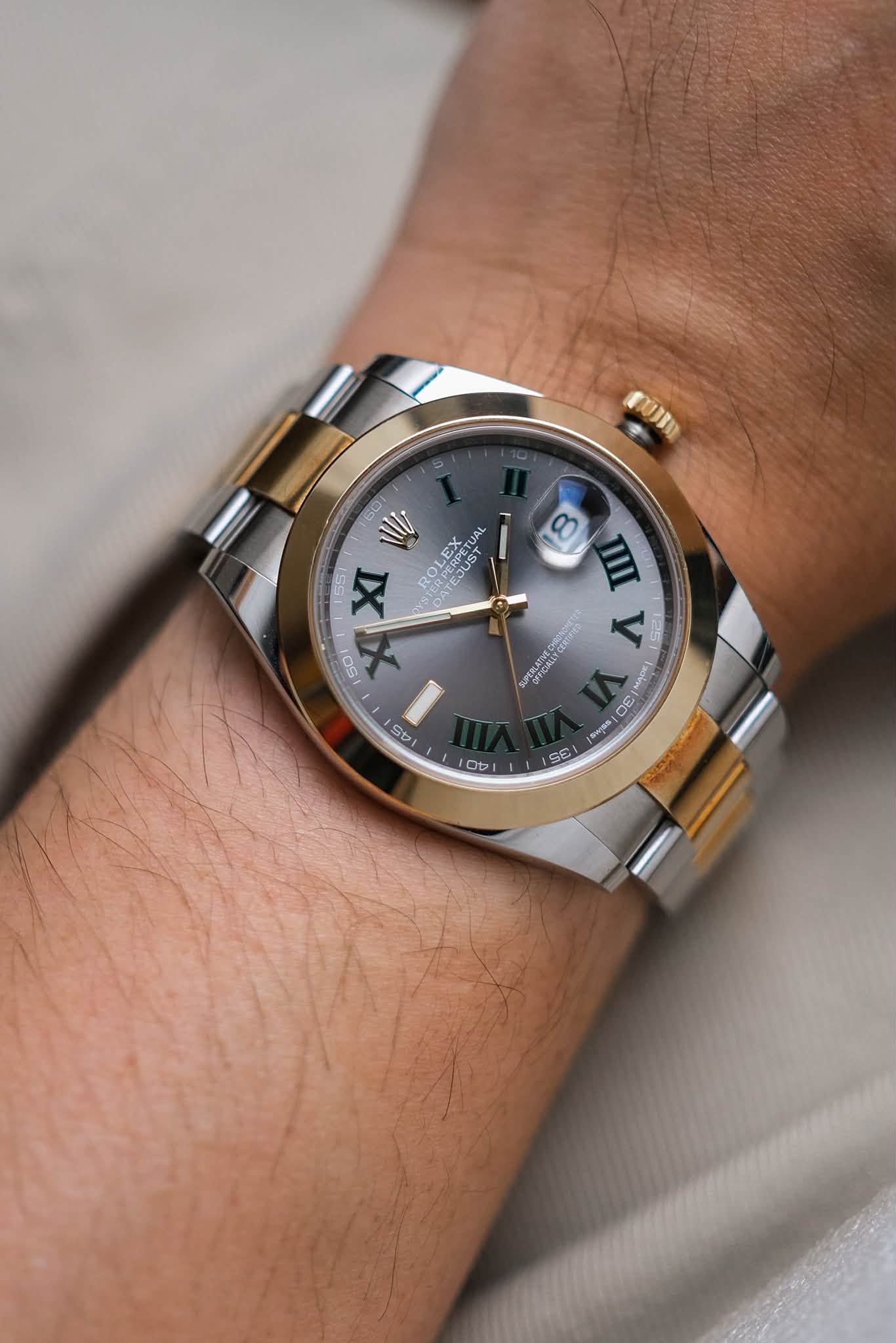 Rolex Datejust 41 Wimbledon 2 Tone 126303 (4)