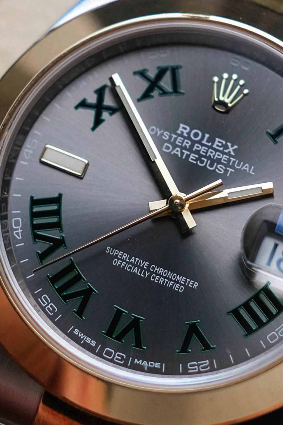 Rolex Datejust 41 Wimbledon 2 Tone 126303 (5)