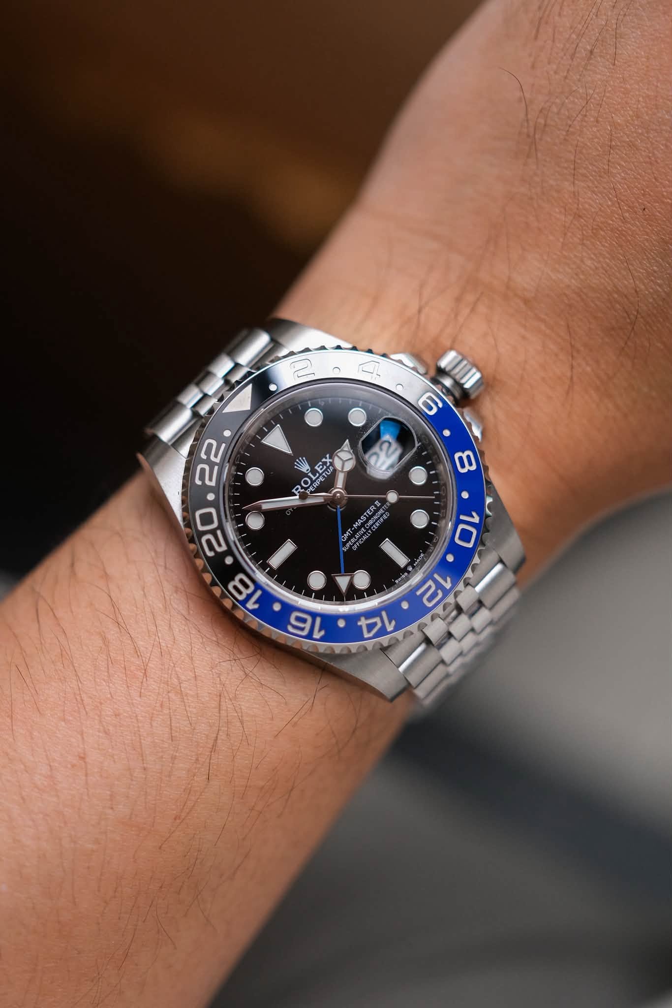 ขายนาฬิกา Rolex GMT-Master II Batman Jubilee 126710BLNR-0002