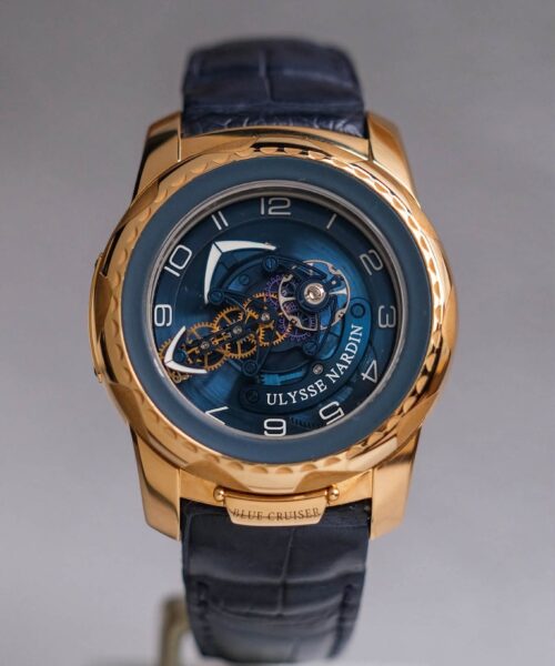 รับซื้อนาฬิกา Ulysse Nardin Freak Blue Cruiser Flying Tourbillon 7 Days Rose Gold 2056-131