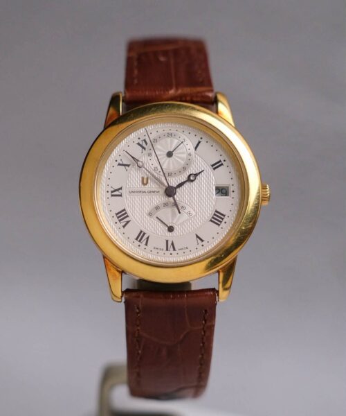 ร้านนาฬิกา Universal Genève Guilloché Power Reserve 18k Yellow Gold